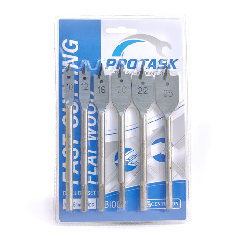 Protask Fast Cutting Flat Wood Bits 6 piece Set