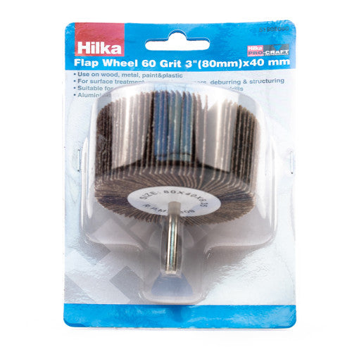 Hilka Flap Wheel 60 Grit (80mm) x 40mm