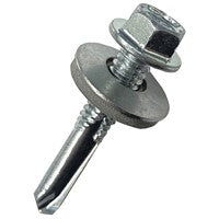 Hex Head Tek Screw with Washer (Pre Pack 25)